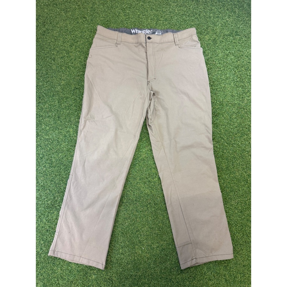 Wrangler Outdoor Series Mens 40x30 Khaki Tan Stretch‎ Nylon Cargo Pants NT848FK